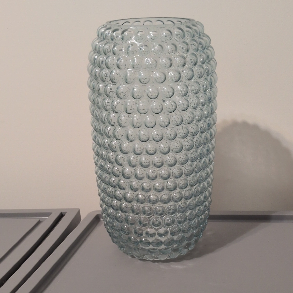 Elegant Textured Glass Vase